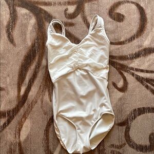 Eleve cream Betsy leotard size large